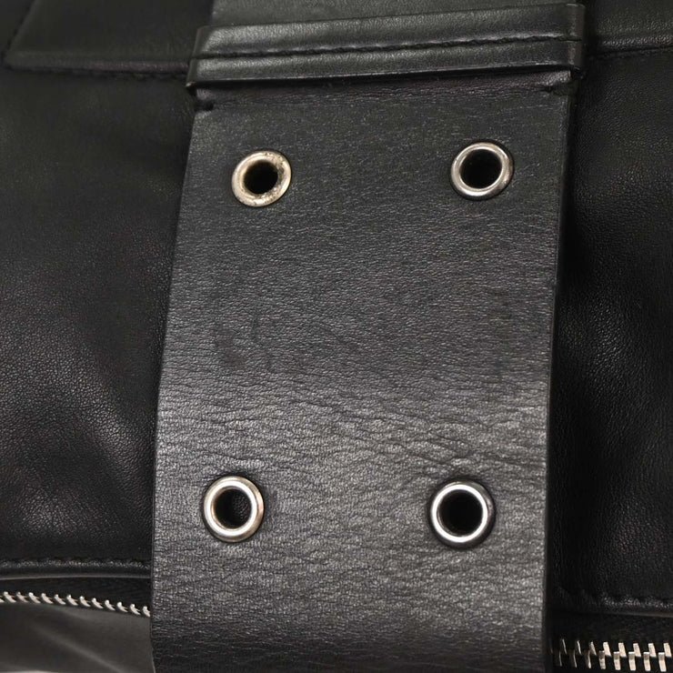 Christian Dior Black Leather Street Chic Shoulder Bag 03BM-0023 AQ00300