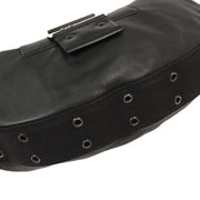 Christian Dior Black Leather Street Chic Shoulder Bag 03BM-0023 AQ00300