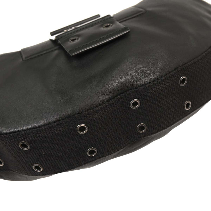 Christian Dior Black Leather Street Chic Shoulder Bag 03BM-0023 AQ00300