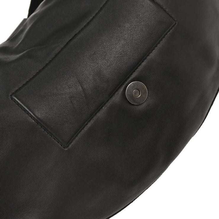 Christian Dior Black Leather Street Chic Shoulder Bag 03BM-0023 AQ00300
