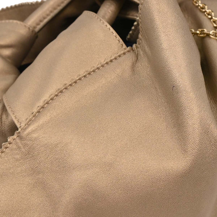 Loewe Gold Lambskin Nappa Aire Tote Handbag 261008 AQ00302
