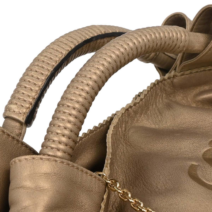Loewe Gold Lambskin Nappa Aire Tote Handbag 261008 AQ00302