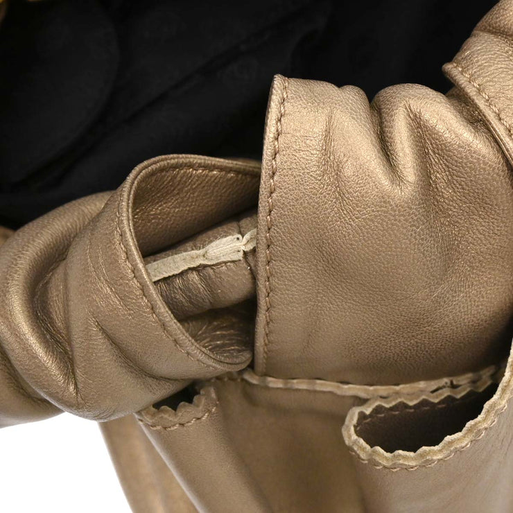 Loewe Gold Lambskin Nappa Aire Tote Handbag 261008 AQ00302