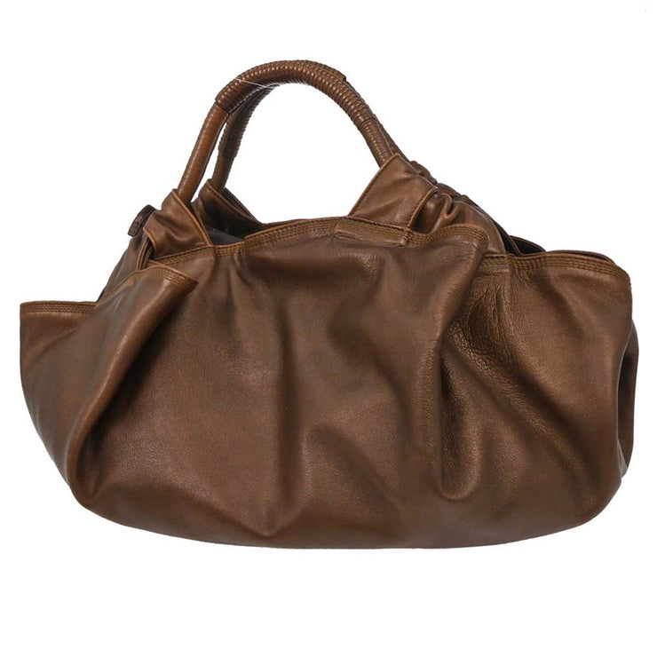 Loewe Brown Lambskin Nappa Aire Tote Handbag 010710 AQ00303