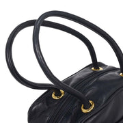 Loewe Navy Leather Handbag AQ00305