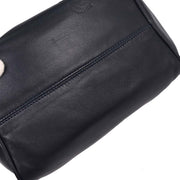 Loewe Navy Leather Handbag AQ00305