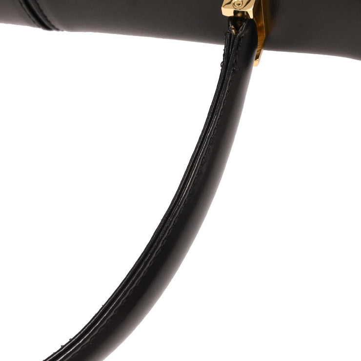 Yves Saint Laurent Black Leather Handbag AQ00306