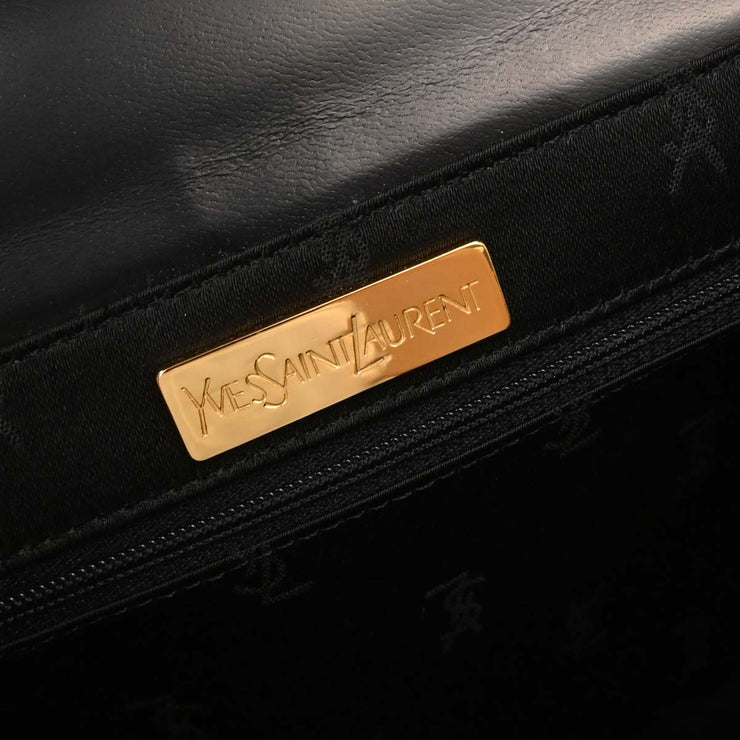 Yves Saint Laurent Black Leather Handbag AQ00306