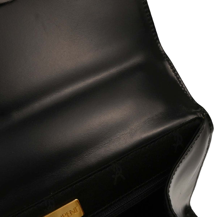 Yves Saint Laurent Black Leather Handbag AQ00306