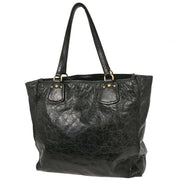 Miu Miu Dark Green Leather Tote Handbag 64 AQ00307