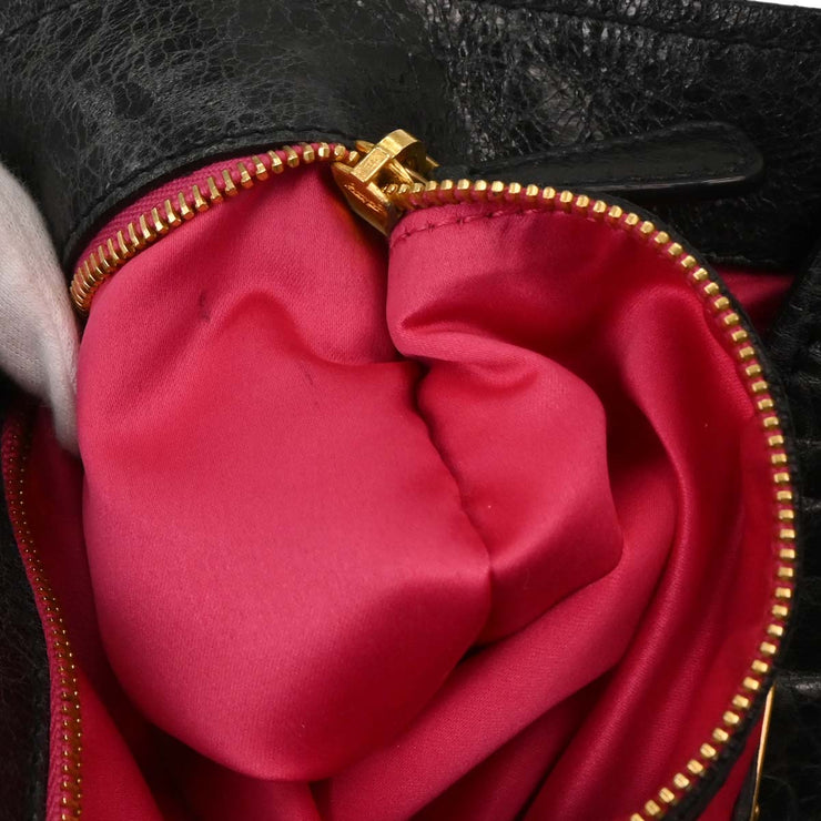 Miu Miu Dark Green Leather Tote Handbag 64 AQ00307