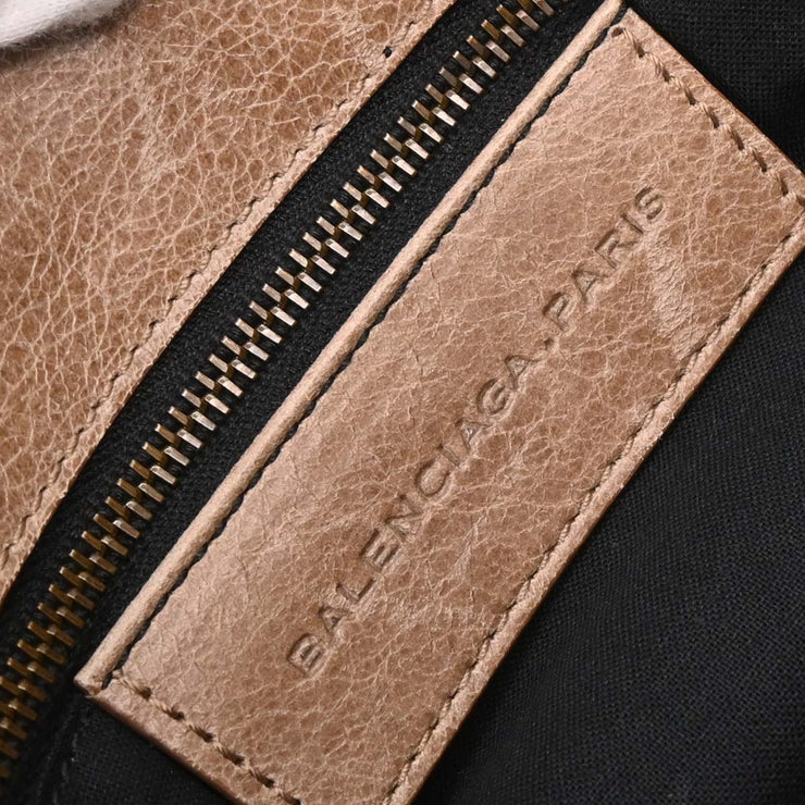 Balenciaga Beige Leather Folk Shoulder Bag 246432.2307 001013 AQ00309