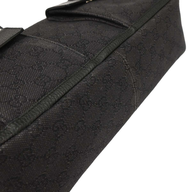 Gucci Black Canvas GG Tote Handbag 268639 213317 AQ00316