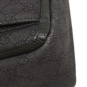 Gucci Black Canvas GG Tote Handbag 268639 213317 AQ00316