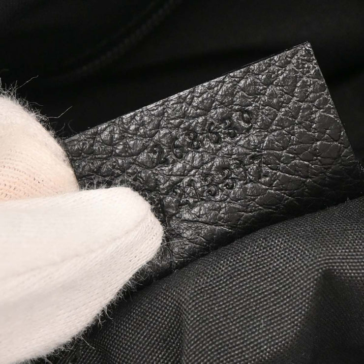 Gucci Black Canvas GG Tote Handbag 268639 213317 AQ00316