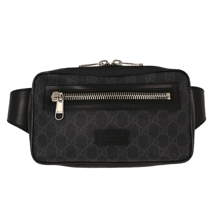 Gucci Black PVC GG Waist Bum Bag 474293 200047 AQ00318