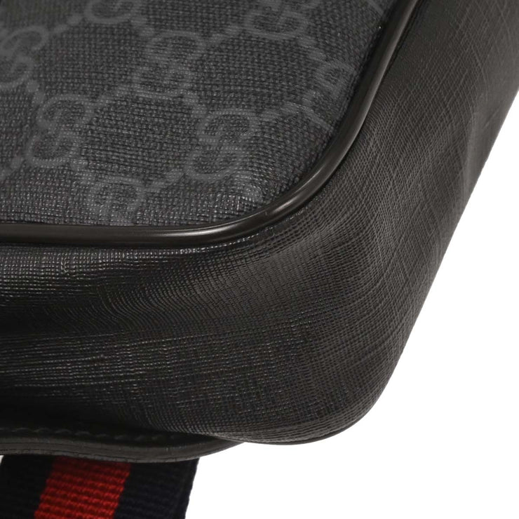 Gucci Black PVC GG Waist Bum Bag 474293 200047 AQ00318