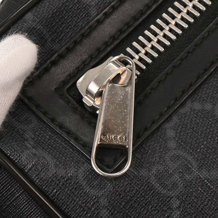 Gucci Black PVC GG Waist Bum Bag 474293 200047 AQ00318