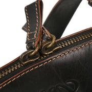 Loewe Black Leather Suede Handbag 060407 AQ00319
