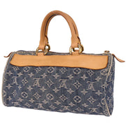 Louis Vuitton Blue Monogram Denim Neo Speedy Handbag M95019 SP1025 AQ00321