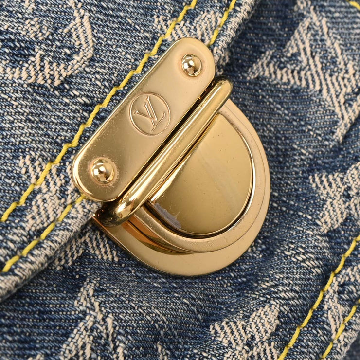 Louis Vuitton Blue Monogram Denim Neo Speedy Handbag M95019 SP1025 AQ00321