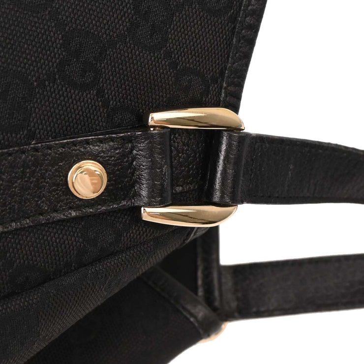 Gucci Black Canvas GG Hobo Handbag 130736 3444 AQ00322
