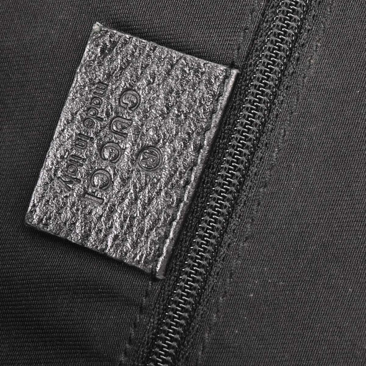 Gucci Black Canvas GG Hobo Handbag 130736 3444 AQ00322