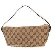 Gucci Beige Canvas GG Pouch Handbag 07198 2123 AQ00323