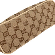 Gucci Beige Canvas GG Pouch Handbag 07198 2123 AQ00323