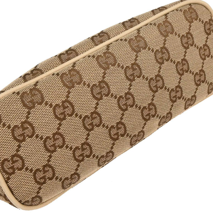 Gucci Beige Canvas GG Pouch Handbag 07198 2123 AQ00323