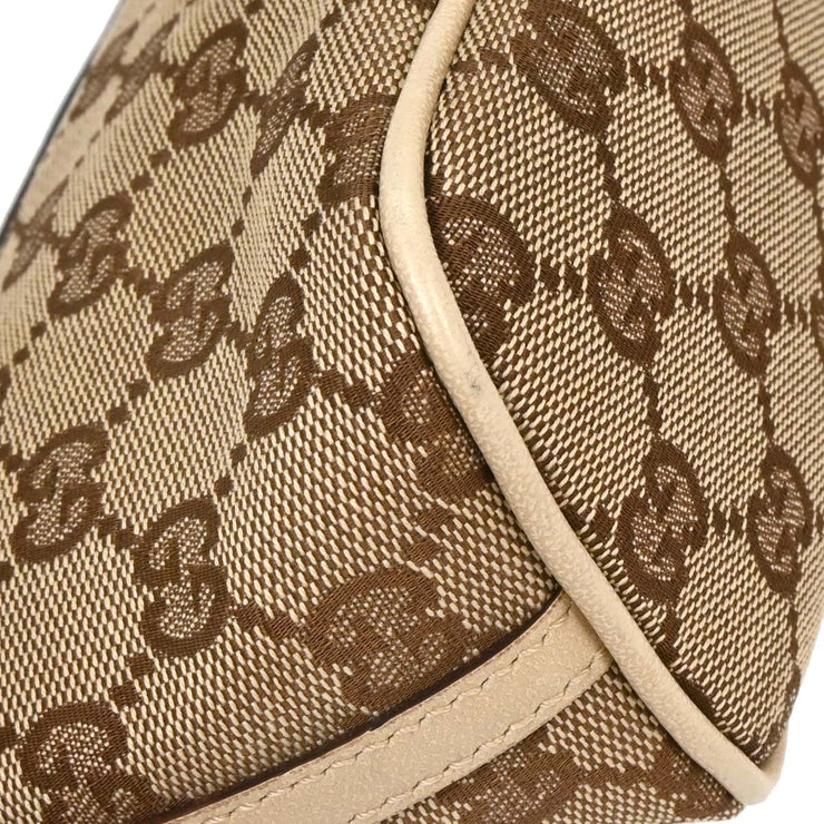 Gucci Beige Canvas GG Pouch Handbag 07198 2123 AQ00323