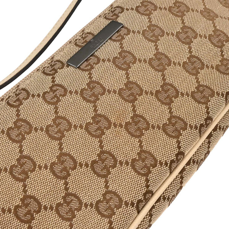 Gucci Beige Canvas GG Pouch Handbag 07198 2123 AQ00323