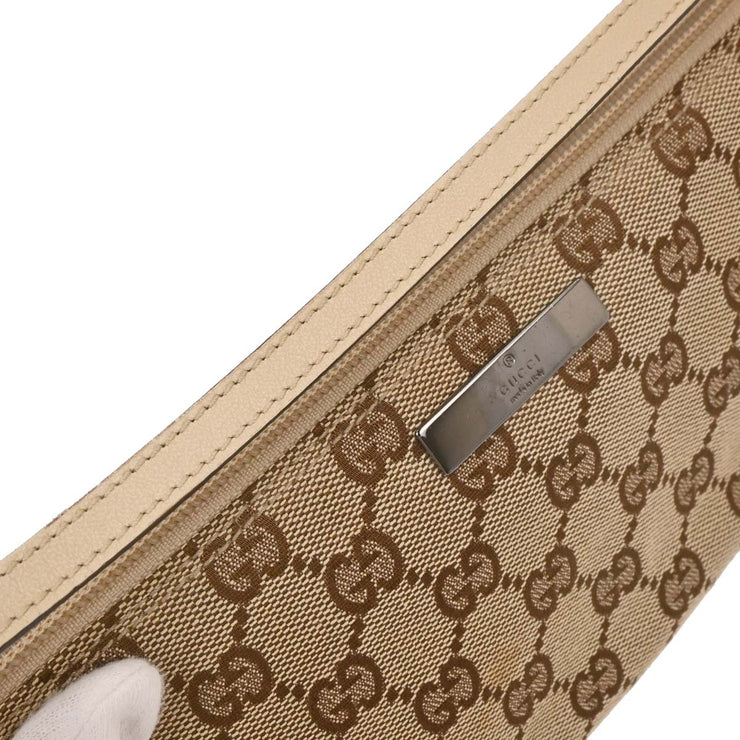 Gucci Beige Canvas GG Pouch Handbag 07198 2123 AQ00323