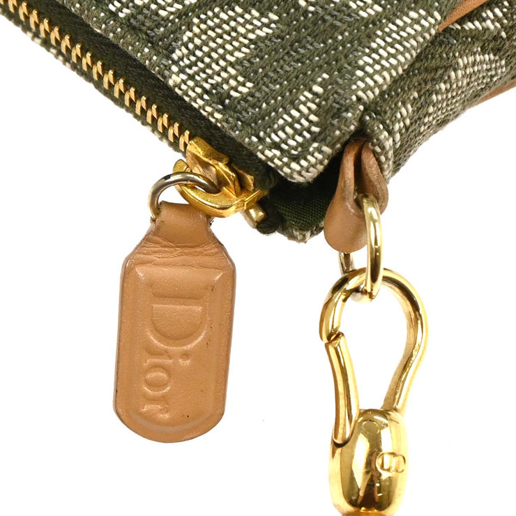 Christian Dior Green Trotter Saddle Handbag MC1011 AQ00328