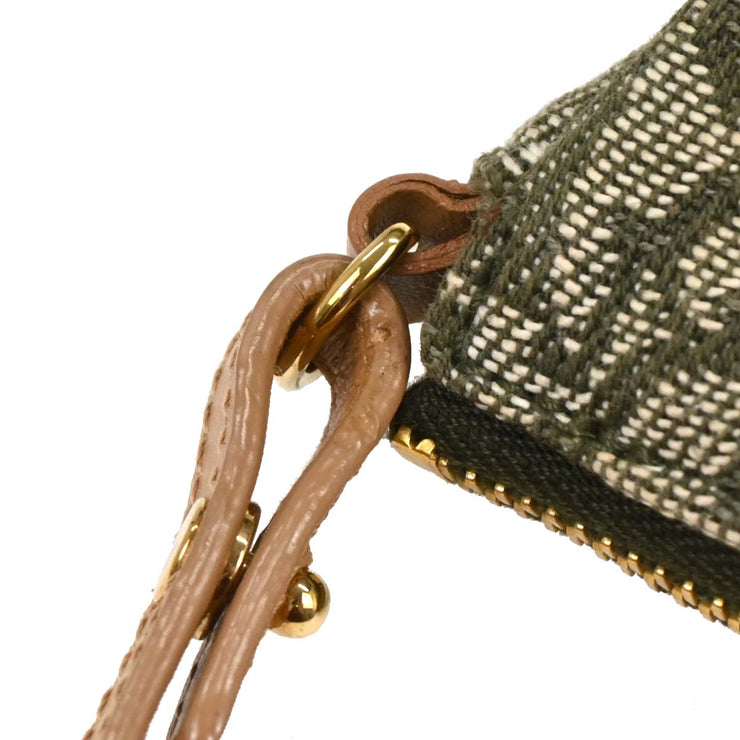 Christian Dior Green Trotter Saddle Handbag MC1011 AQ00328