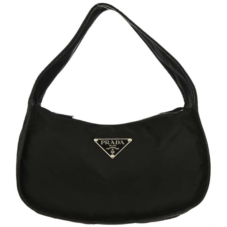Prada Black Nylon Handbag 148 AQ00330