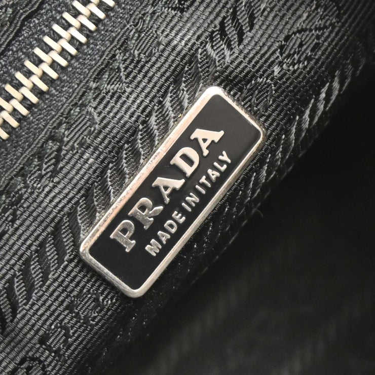 Prada Black Nylon Handbag 148 AQ00330