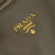 Prada Brown Leather Hobo Shoulder Bag 58/F/164 AQ00334