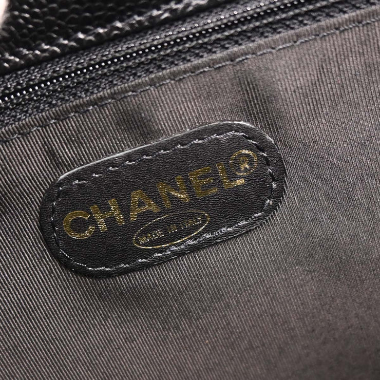 Chanel Black Calfskin Briefcase Business Handbag AQ00338