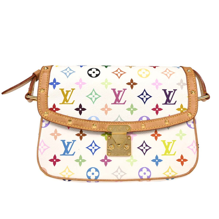 Louis Vuitton White Monogram Multicolor Sologne M92661 VI1004 AQ00350