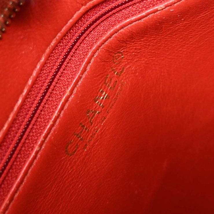 Chanel Red Calfskin Medallion Tote Handbag AQ00351