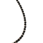 Chanel Gray Canvas Choco Bar Shoulder Bag AQ00355