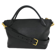 Prada Black Leather 2way Handbag 31/Z AQ00358
