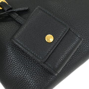 Prada Black Leather 2way Handbag 31/Z AQ00358