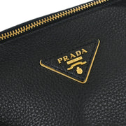 Prada Black Leather 2way Handbag 31/Z AQ00358