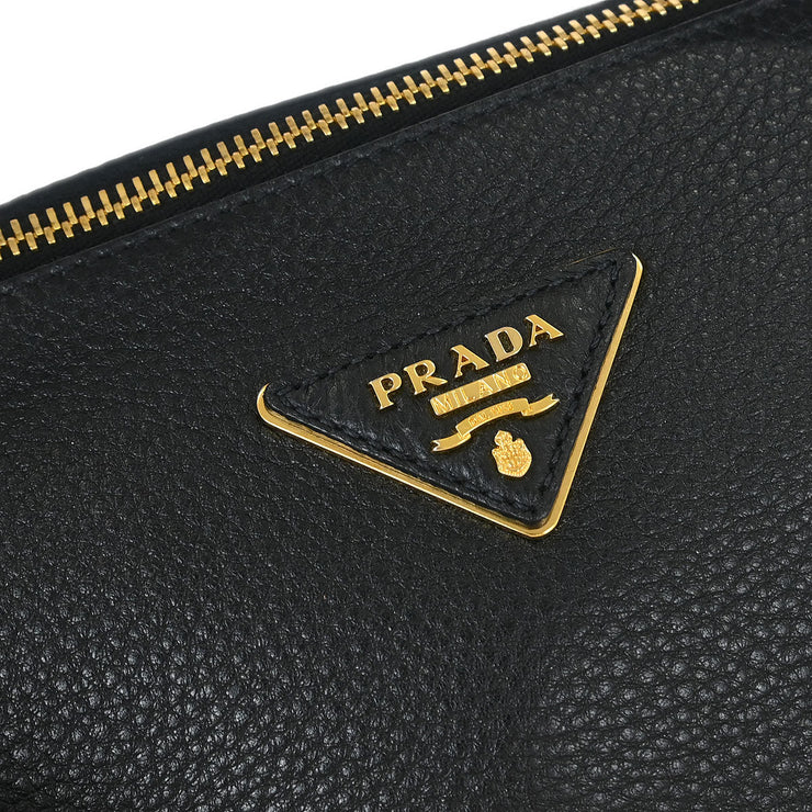 Prada Black Leather 2way Handbag 31/Z AQ00358