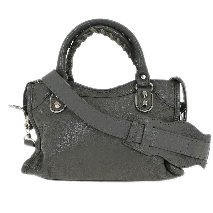 Balenciaga Gray The City Mini Handbag 390160.1360.Z.528147 AQ00370