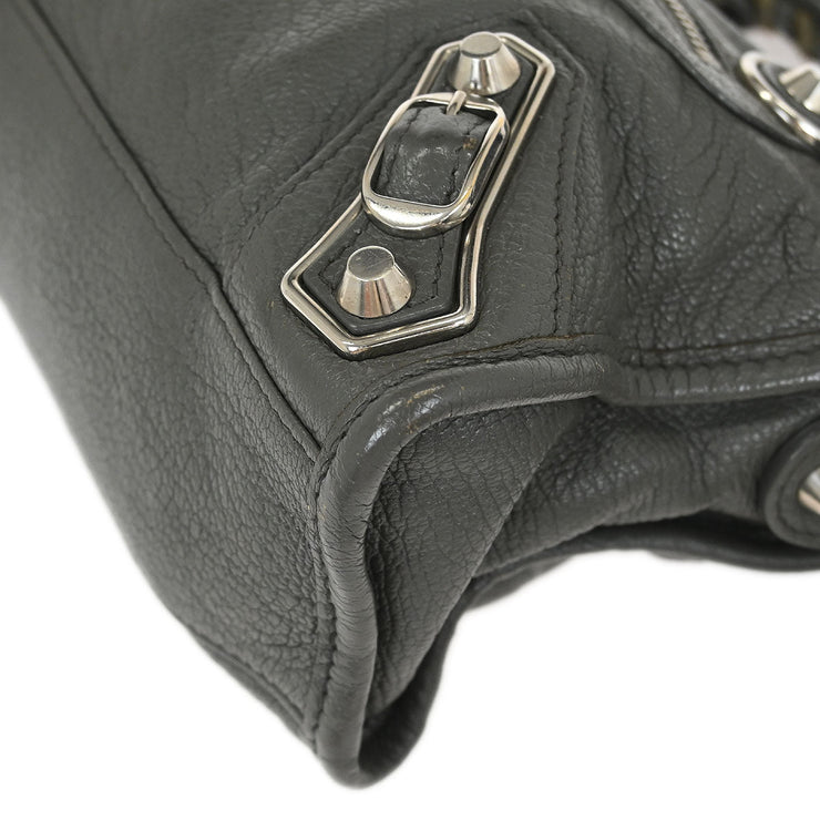 Balenciaga Gray The City Mini Handbag 390160.1360.Z.528147 AQ00370