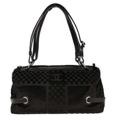 Chanel Black Velvet Handbag AQ00375
