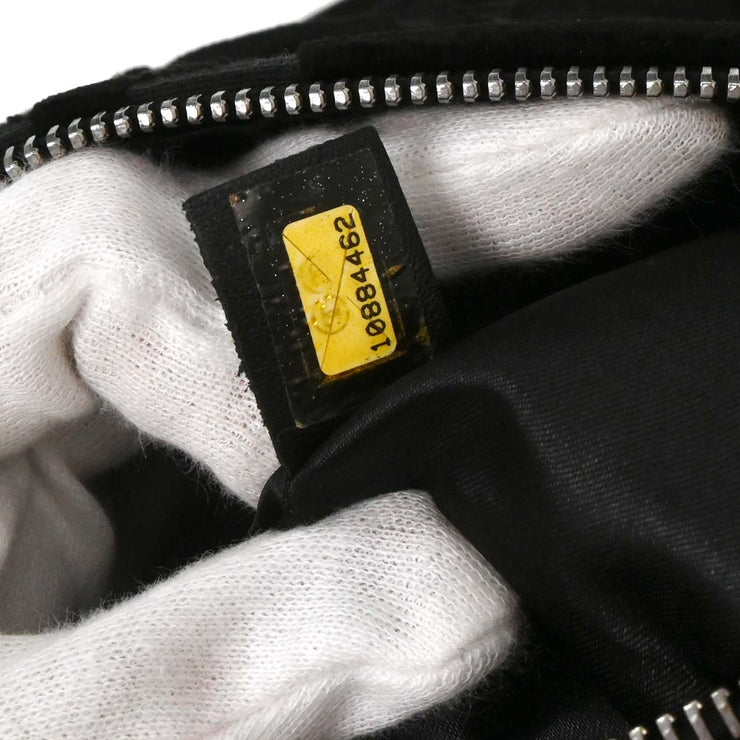 Chanel Black Velvet Handbag AQ00375